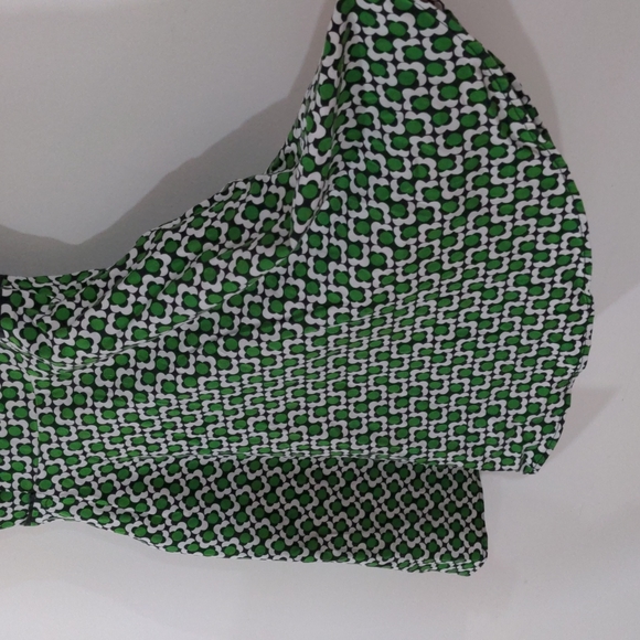 Louche flared mini dress with capped sleeves - Picture 3 of 4